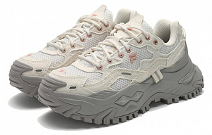 FILA FUSION BIANCO Hard Candy Cushioning Abrasion Resistant Breathable Low Top Chunky Sneakers Women's Milk White 1 2529398