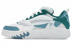 FILA Low Top Vintage Basketball Shoes Women's White Green
