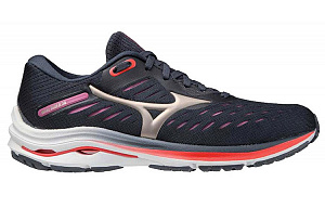 Mizuno Wave Rider 24 'Navy Red' Women's 1 2529929
