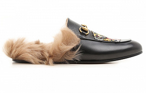 GUCCI Closed Toe Slippers Men's Black 1 2529983