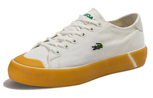 LACOSTE Gripshot Low-Top Skateboard Shoes Women's Beige