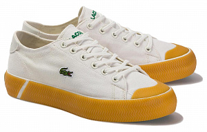 LACOSTE Gripshot Low-Top Skateboard Shoes Women's Beige 1 2530554