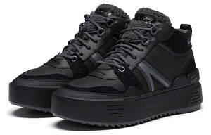 LACOSTE High-Top Skateboard Shoes Women's Black 1 2530675
