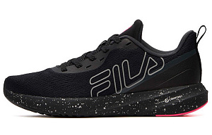 FILA Athletics Low Top Marathon Running Shoes Women's Black Silver