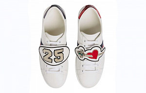 GUCCI Low-Top Stylish Skateboarding Shoes Women's White 2 2531263