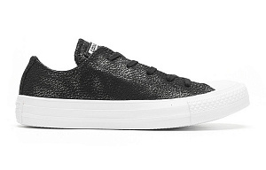Converse All Star Ctas OX Slip-Resistant Cushioning Low-Top Skateboard Shoes Unisex Black Silver 1 2531318