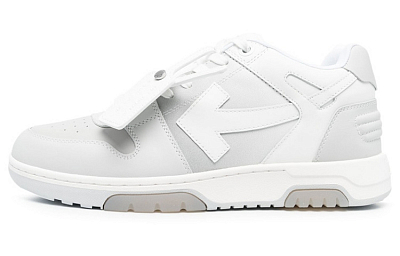 OFF WHITE Out Of Office Ooo Low Tops White Gray