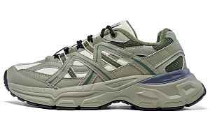 Kappa Anti Slip Wear Resistant Low Top Running Shoes Unisex Green Yellow 1 2531929