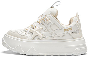 Kappa Anti-Slip Wear-Resistant Skateboard Shoes Unisex White