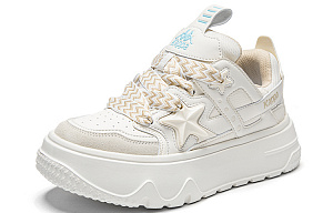 Kappa Anti-Slip Wear-Resistant Skateboard Shoes Unisex White 1 2531948