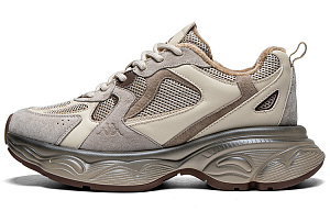 Kappa Slip Resistant Lightweight Abrasion Resistant Low Top Chunky Sneakers Women's Gray Khaki