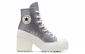 Converse Chuck 70 De Luxe Durable Breathable Mid-Top Canvas Shoes Women's Gray 1 2531989