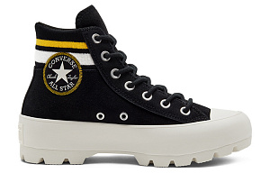 Converse Chuck Taylor All Star Lugged Hi Varsity Black Amarillo Women's 1 2532229