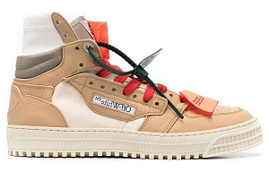 OFF WHITE 3.0 Off Court High Top Sneakers Latte Beige 1 2532646