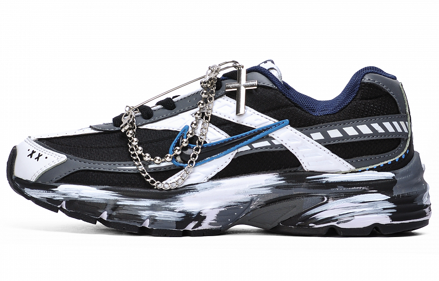 Nike Initiator Anti Slip Wear Resistant Low Top Running Shoes Men's Black White Blue купить в интернет-магазине Yoocart с быстрой доставкой по России.