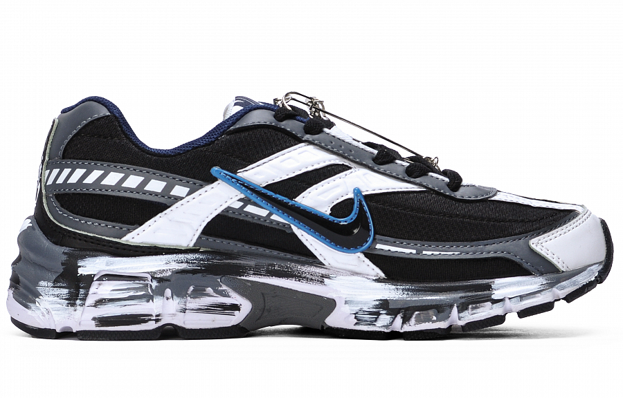 Nike Initiator Anti Slip Wear Resistant Low Top Running Shoes Men's Black White Blue купить в интернет-магазине Yoocart с быстрой доставкой по России.