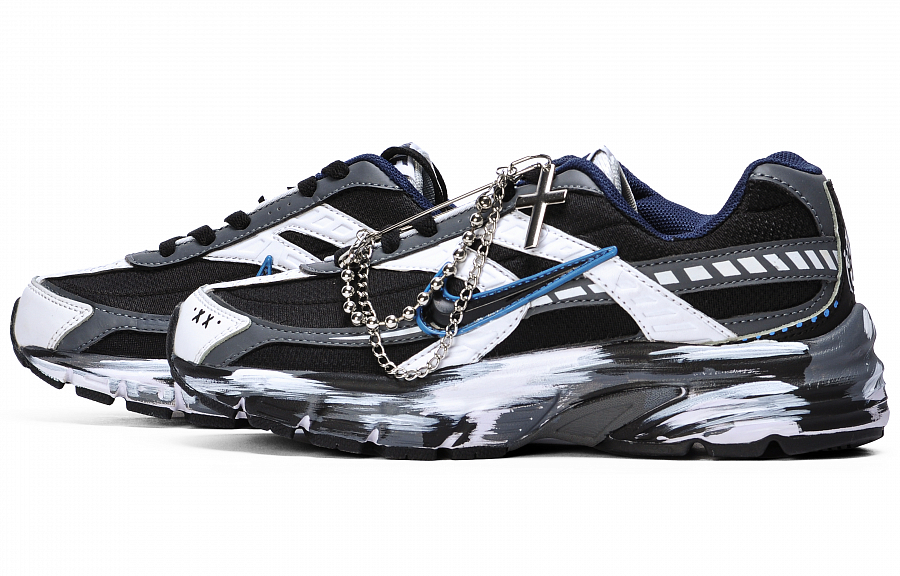 Nike Initiator Anti Slip Wear Resistant Low Top Running Shoes Men's Black White Blue купить в интернет-магазине Yoocart с быстрой доставкой по России.