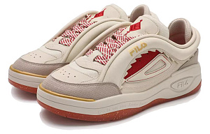 FILA MIX 2 Abrasion Resistant Low Top Skateboard Shoes Men's Beige Red 1 2534384