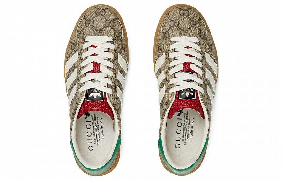 Adidas GUCCI X Women's Gazelle 'Beige GG Monogram' купить в интернет-магазине Yoocart с быстрой доставкой по России.