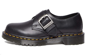 Dr. Martens 1461 Buckle Pull Up Leather Oxford 'Black' Women's