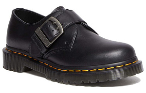 Dr. Martens 1461 Buckle Pull Up Leather Oxford 'Black' Women's 1 2534873