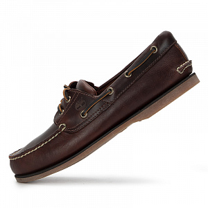Timberland 3 Eye Lug Handsewn Boat Shoe 'Dark Brown' 1 2534934