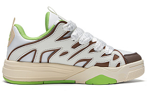 Kappa Wear-Resistant Slip-Resistant Low-Top Skateboard Shoes Women's Winter White/Langsa Brown 1 2534993
