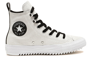 Converse Space Mountain Hiker Chuck Taylor All Star High Top Suede White Women's 1 2535307