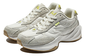 FILA Low Top Running Shoes Unisex White Gray Yellow Korean Style 1 2535505