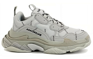 Balenciaga Triple S Allover Logo Gray 1 2536469
