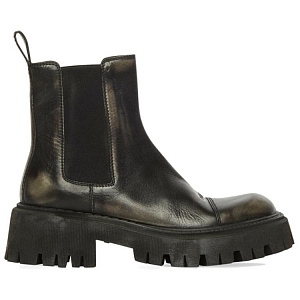 Balenciaga Tractor Short Chelsea Boots Women's Black 1 2536916