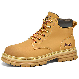 Jeep Vintage Classic Yellow Boots, Winter Tactical Boots Short Martin Boot Unisex 1 2538769