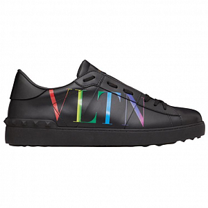 Valentino Open VLTN Low Top Stylish Skateboarding Shoes Men's Black 1 2540713