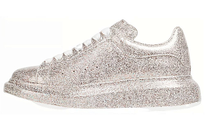 Alexander McQueen Oversized Sneaker Glitter 'Silver' Women's