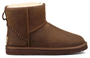 UGG Classic Mini Deco Mid Tops Fleece Lined Brown 1 2541566