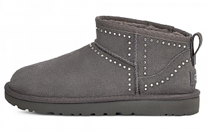 UGG Classic Ultra Mini Bling 'Dark Grey' Women's