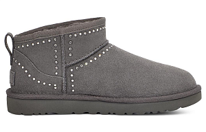 UGG Classic Ultra Mini Bling 'Dark Grey' Women's 1 2542400