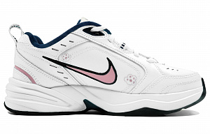 Nike Air Monarch 4 Anti Slip Wear Resistant Low Top Chunky Sneakers Unisex White 1 2543029