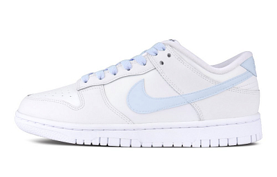 Nike Dunk Low-Top Skateboard Shoes Women's White Blue