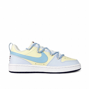 Nike Court Borough Ink Blue Butterfly Shadow Low-Top Skateboard Shoes GS Blue Yellow 1 2544307