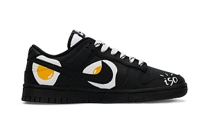 Nike Dunk Candy Yolk Egg Slip Resistant, Abrasion Resistant, Lightweight Low Top Skateboard Shoes Unisex Black Yellow 1 2544674