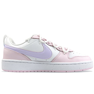 Nike Court Borough Wear-resistant And Lightweight Low-Top Skateboard Shoes Women's Pink White 1 2545891