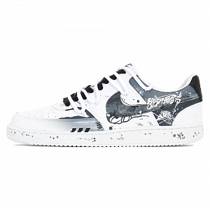 Nike Court Vision Joy Lemon Slip-Resistant Cushioning Abrasion-Resistant Low-Top Skateboard Shoes Men's Black White 1 2546123
