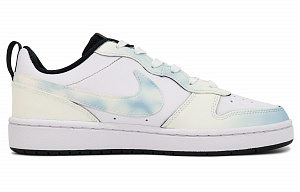 Nike Court Borough Cyan Smoke Non-slip Lightweight Low-Top Skateboard Shoes GS Cyan White 1 2546443