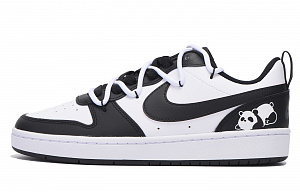 Nike Court Borough Low Chestnut Anti-Slip Wear-Resistant Low-Top Skateboard Shoes GS Black White 1 2548023