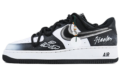 Nike Air Force 1 Smoke Rain Traveler SDS Low-Top Skateboard Shoes Unisex Black White