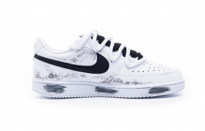 Nike Court Borough Thunderstorm Coverage Anti-Slip And Wear-Resistant Low-Top Skateboard Shoes Men's Black White 1 2548287