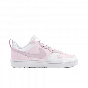 Nike Court Borough Low Love Thursday Amber Anti Slip Wear Resistant Low Top Skateboard Shoes GS White Pink 1 2548354