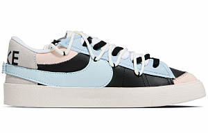 Nike Blazer Trendy Streets Anti Slip Wear Resistant Low Top Skateboard Shoes Men's Blue Black White 1 2548424