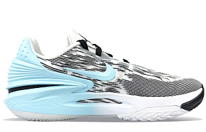Nike Air Zoom G.T. Cut 2 Cushioning Anti-Slip And Wear-Resistant Low-Top Basketball Shoes Men's Black White Blue 1 2549195